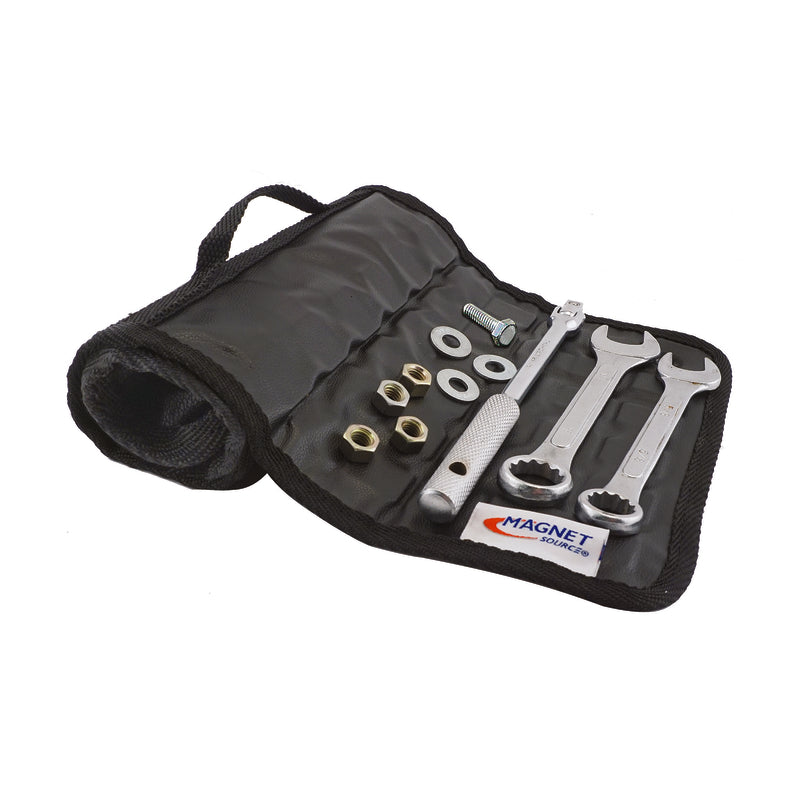 Magnet Source 18 in. L X 6-1/2 in. W Black Magnetic Tool Mat 19 lb. pull
