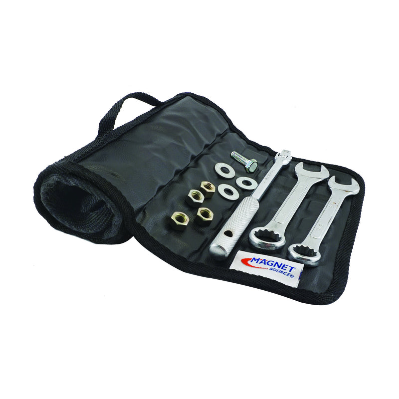 Magnet Source 12-1/2 in. L X 6.75 in. W Black Magnetic Tool Mat 19 lb. pull