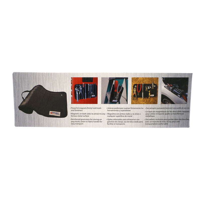 Magnet Source 19-1/2 in. L X 8.85 in. W Black Magnetic Tool Mat 19 lb. pull