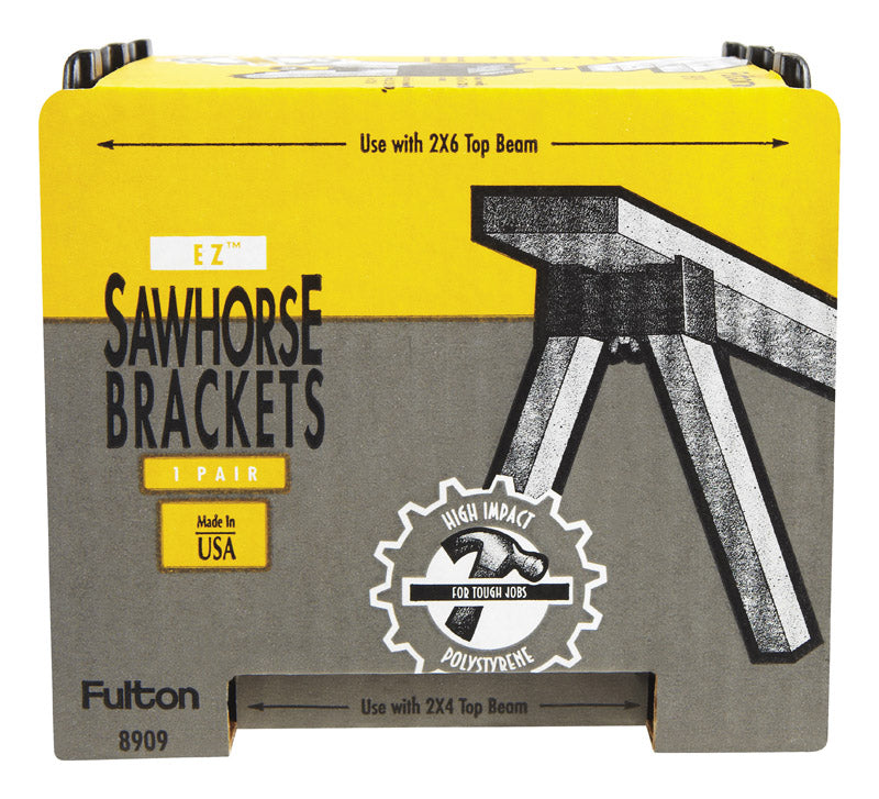 Fulton Spee Dee 2 in. H X 4 in. W Sawhorse Brackets 500 lb. cap. 1 pk