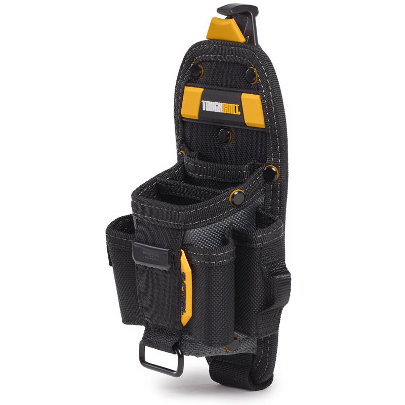 ToughBuilt 5 in. W X 13 in. H Polyester Technician Tool Pouch 7 pocket Black/Gray 1 pc