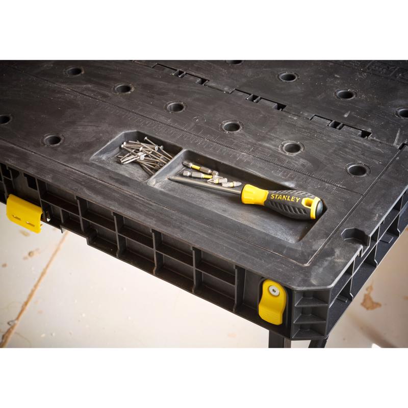 Stanley 33.5 in. L X 23.5 in. W X 29 in. H Folding Workbench 700 lb. cap.