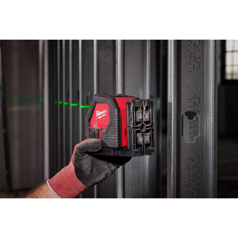 Milwaukee 2 beam Self Leveling Cross-Line Laser 165 ft. 1 pc