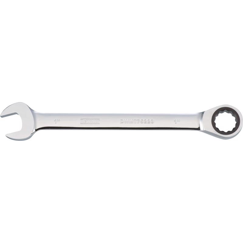 Dewalt 1 in. X 1 in. SAE Ratcheting Combination Wrench 12-13/16  in. L 1 pc