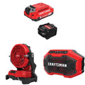 CRAFTSMAN  V20 3Ah Advanced Battery Starter  with 3-Speed Misting Fan with   Bluetooth Speaker
