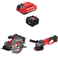 CRAFTSMAN  V20 3Ah Advanced Battery Starter  with 6-1/2-in Circular Saw with4.5-in Grinder