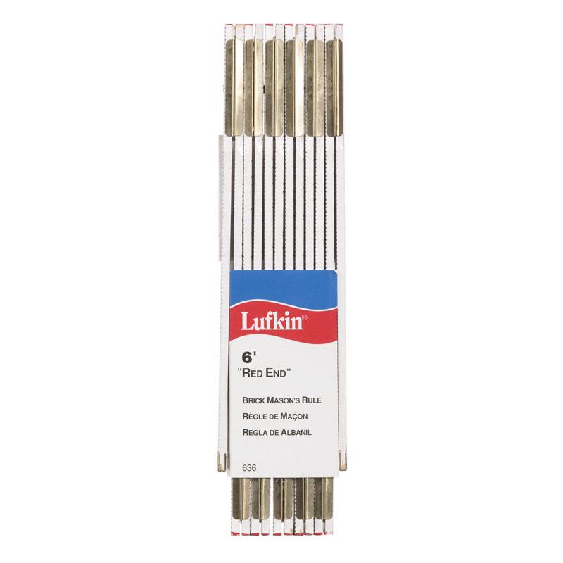 Lufkin 6 in. L X 5/8 in. W Wood Folding Masonry Rule SAE