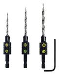 Make it Snappy 9/64 11/64 13/64 in. Steel Tapered Countersink Set 3 pc