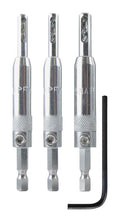 Make it Snappy 9/64 in. Steel Self-Centering Hinge Bit Set 3 pc