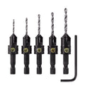 Make it Snappy 5/64 3/32 7/64 1/8 9/64 in. Steel Countersink Set 5 pc