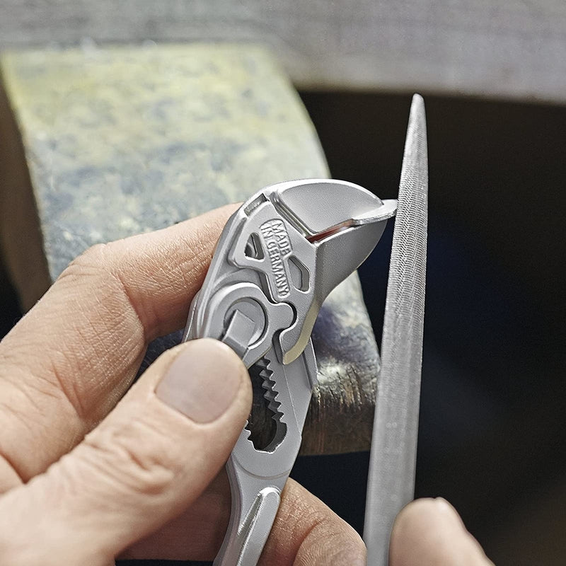 Knipex 5 in. Chrome Vanadium Steel Smooth Jaw Mini Pliers Wrench