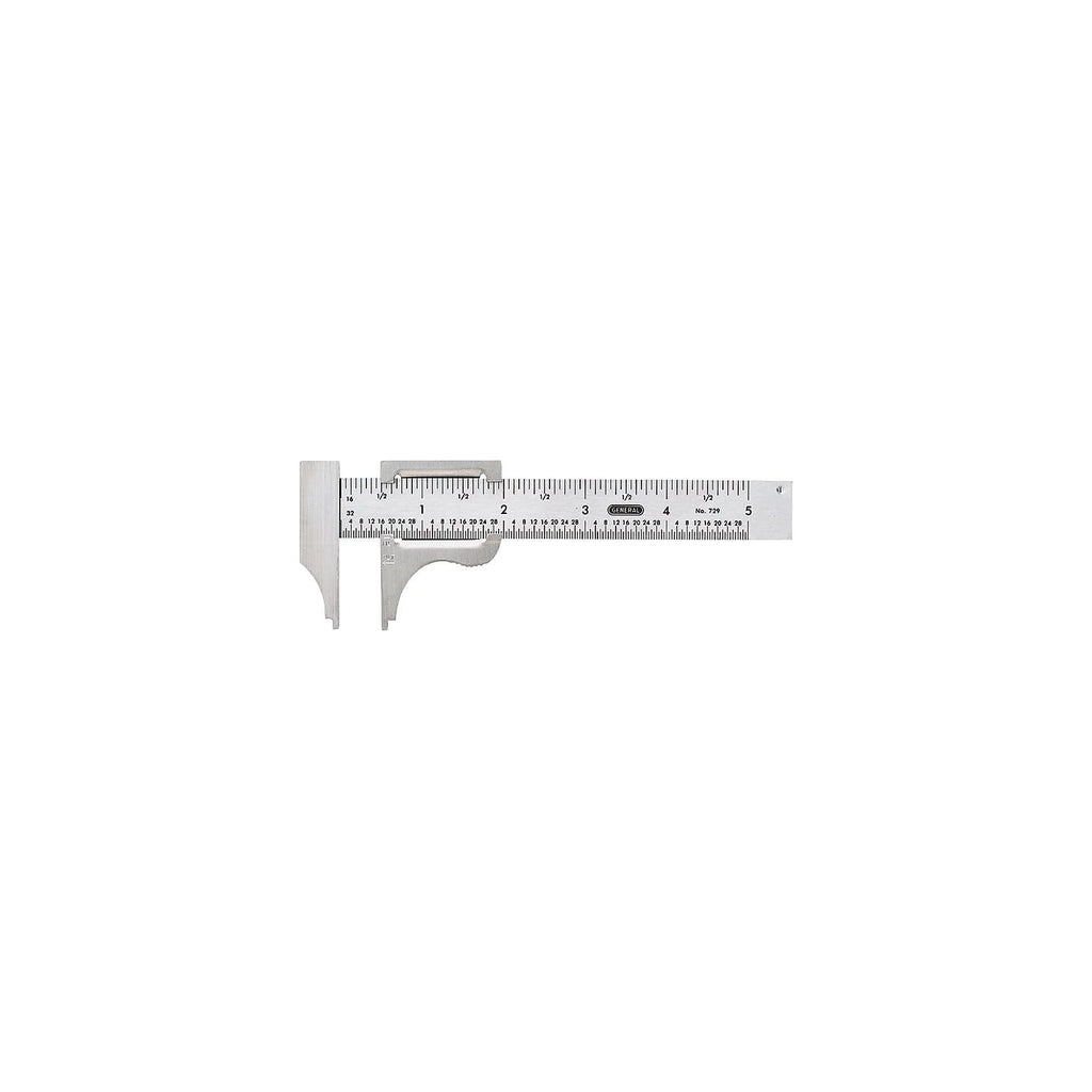 General 4 in. L X 2-3/4 in. W Slide Caliper 1 pc