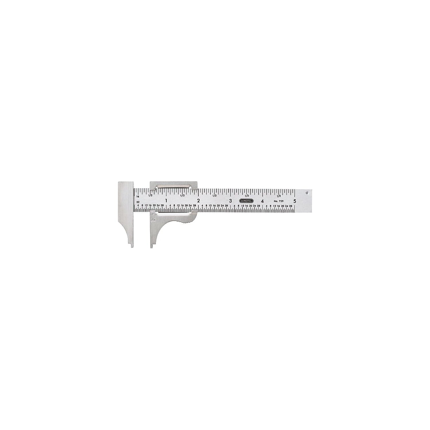 General 4 in. L X 2-3/4 in. W Slide Caliper 1 pc