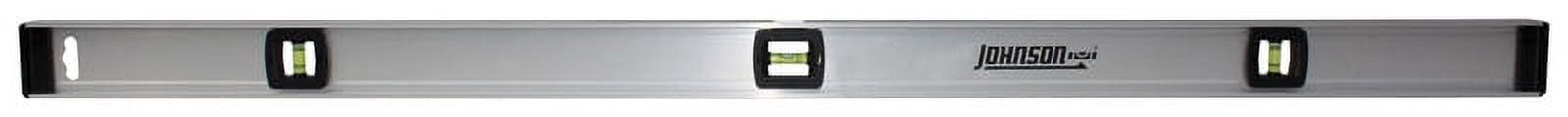 Johnson 48 in. Aluminum I-Beam Level 3 vial